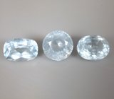 Набор из 3 аквамаринов 6,84 карата