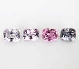 Кафф с фиолетовой, розовой и синими шпинелями 2,1 карата Золото