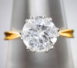 Кольцо с редким фенакитом 2,58 карата Золото