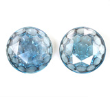 Пусеты с чистейшими топазами авторской огранки 8,07 карата Золото