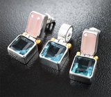 Комплект с «неоновыми» флюоритами 9,39 карата и смитсонитами 4,84 карата