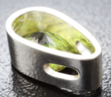 Кулон с желтовато-зеленым сфеном 1,9 карата Серебро 925