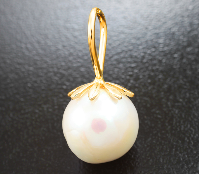 Золото Кулон с кремово-белой морской жемчужиной 9,75 карата