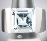 Кольцо с аквамарином 9,08 карата Серебро 925