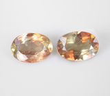 Пусеты с андалузитами 1,45 карата Серебро 925