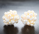 Комплект с «гроздями» морского жемчуга 23,32 карата Серебро 925