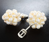 Комплект с «гроздями» морского жемчуга 23,32 карата Серебро 925