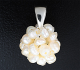 Комплект с «гроздями» морского жемчуга 23,32 карата Серебро 925