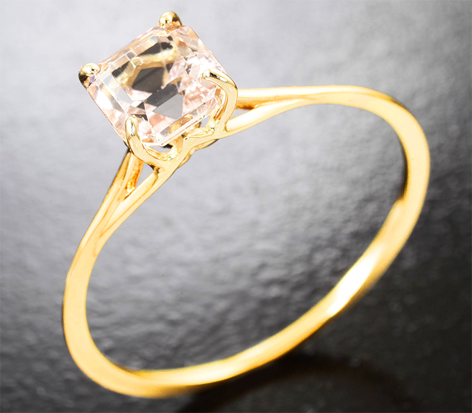 Золото Кольцо с редким падпараджа турмалином 1,16 карата