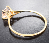 Кольцо с редким падпараджа турмалином 1,16 карата Золото