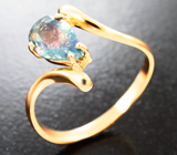 Кольцо с полихромным сапфиром со сменой цвета 1,35 карата Золото