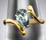 Кольцо с полихромным сапфиром со сменой цвета 1,35 карата Золото