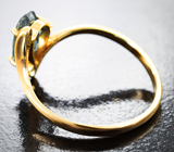 Кольцо с полихромным сапфиром со сменой цвета 1,35 карата Золото