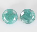 Подвесы с уральскими александритами 0,62 карата и золотистым морским жемчугом 7,4 карата Золото