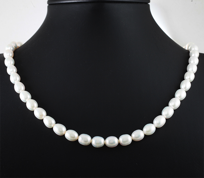 Серебро 925 Колье с морским жемчугом 186,3 карата