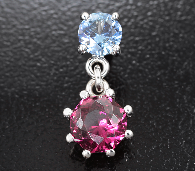 Золото Кулон с умба сапфиром 0,53 и умбалитом гранатом 1,18 карата