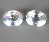 Красивейший парный цейлонский ограненный лунный камень 2,84 карата