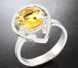 Комплект с гелиодорами 6,5 карата Серебро 925