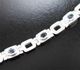 Браслет с синими шпинелями 2,06 карата Серебро 925