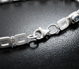 Браслет с синими шпинелями 2,06 карата Серебро 925