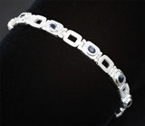 Браслет с синими шпинелями 2,06 карата Серебро 925