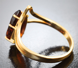 Кольцо с гранатом 4,52 карата и 10 бриллиантами Золото