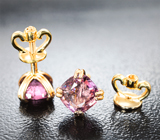 Пусеты со шпинелями 2,07 карата Золото