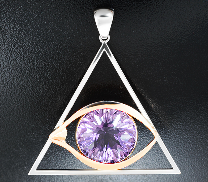 Золото Кулон с аметистом 32,8 карата