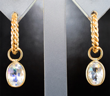 Комплект с ограненным лунным камнем 4,17 карата Золото