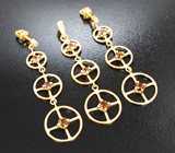 Комплект с топазолитами 1,78 карата и бриллиантами