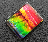 Кольцо с аммолитом аммонита 3,38 карата Золото