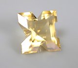 Гелиодор авторской огранки в форме буквы «K» 1 карат
