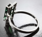 Кольцо с изумрудно-зеленым турмалином 2,4 карата и бриллиантами Золото