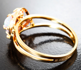 Кольцо с австралийским solid опалом 2,09 карата Золото