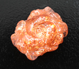 Кольцо с резным солнечным камнем 16,61 карата Золото