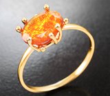 Кольцо с кристаллическим эфиопским опалом 1,71 карата