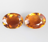 Пара оранжевых турмалинов 2,38 карата