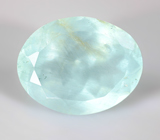 Крупный голубовато-зеленый "неоновый" берилл 9,43 карата