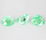 Кольцо с мятно-зелеными цаворитами 2,32 карата Золото