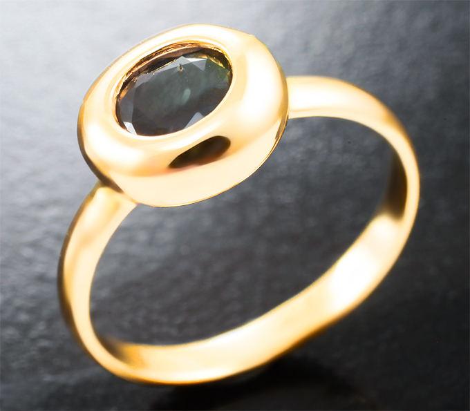 Золото Кольцо с уральским александритом 0,65 карата