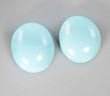 Пара кабошонов армянской бирюзы 5,23 карата