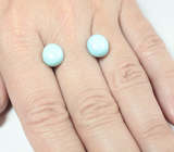 Пара кабошонов армянской бирюзы 5,23 карата