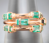 Кольцо с уральскими изумрудами 1,24 карата