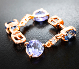 Серьги с сапфирами 1,33 карата и танзанитами 2,68 карата