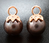 Подвесы для серег с цветным морским жемчугом 24,37 карата и лейкосапфирами