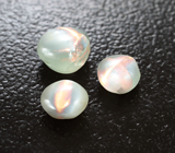 Набор из 3 хризобериллов с эффектом кошачьего глаза 2,09 карата