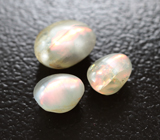 Набор из 3 хризобериллов с эффектом кошачьего глаза 3,01 карата