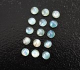 Набор из 15 хризобериллов с эффектом кошачьего глаза 1,06 карата