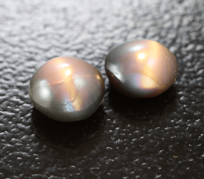 Пара хризобериллов с эффектом кошачьего глаза 1,52 карата