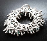 Кулон с грандидьеритами 2,04 карата, параиба турмалинами 5,23 карата и бриллиантами Золото